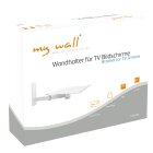 myWall TV Wandhalter für TV Geräte bis 21 Zoll (53 cm) und Beamer, max. 35 kg weiß
