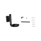 conecto CC50593 Premium Wandhalterung für Lautsprecher SONOS ONE + SONOS PLAY:1, neigbar + schwenkbar, mit Kabelmanagement, Traglast: max. 3,0kg, schwarz