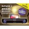 morgans BT22L portable Boombox - Bluetooth Lautsprecher 10 Watt Dual schwarz mit FM Radio, 7 farbige LED Animation, Freisprechfunktion und Smartphone/Tablet-Halter