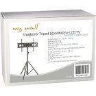 myWall HT10L tragbarer Tripod Standfuß für LCD TV Bildschirme 37- 70 Zoll (94-178 cm) schwarz