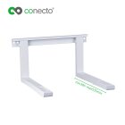 conecto CC50304 Universal-/Mikrowellenhalterung für Wandmontage Längenverstellbare Ausleger (385-535mm), Auslegerbreite: 43cm, Traglast: max. 35,0kg, weiß, B-Ware
