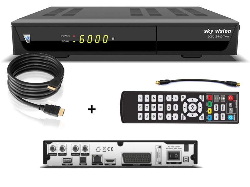 FULL Digital Sat Receiver HDTV HDMI SCART USB 1080p DVB-S2 USB EHeißer VeU 