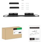 PureMounts PM-SOM-090 Wandhalterung kompatibel mit SONOS BEAM Soundbar, Traglast: 5kg, schwarz