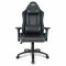 L33T Gaming Stuhl Bürostuhl Ergonomischer Chefsessel E-Sport PC-Stuhl mit Nacken-, u. Lendenwirbelstütze, PU Leder, Hohe Rückenlehne, Verstellbarer Schreibtischstuhl E-Sports Gaming Chair Schwarz Blau