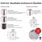 DUR-line WHSF 45 - Stahl Wandhalter