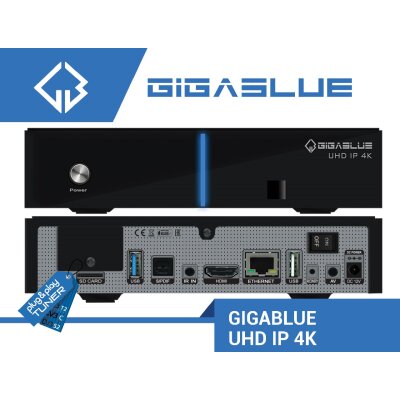 GigaBlue IPBOX UHD IP 4K Ultra E2 IPTV Multiroom Receiver, 1x DVB-S2x Dual Tuner