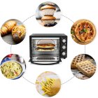 THOMSON Minibackofen 20L - freistehender Backofen klein (Grill Ofen + Konvektomat), Mini Ofen elektrisch, kleiner Ofen für Brötchen, Hähnchen etc., schwarz