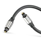 sonero® Premium optisches Toslink Kabel, 1,00m, vergoldete Kontakte, schwarz