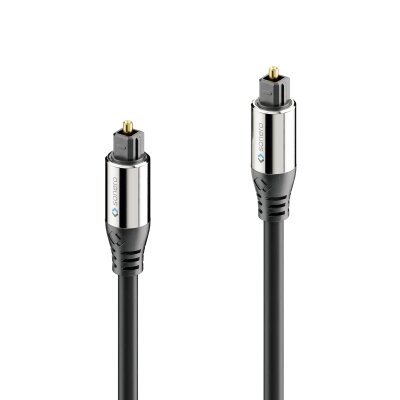 sonero® Premium optisches Toslink Kabel, 5,00m, vergoldete Kontakte, schwarz
