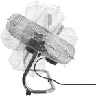 Nordic Home Culture FT-563 Tisch- und Fussboden Ventilator Windmaschine Bodenventilator, Chrome, 18 Zoll, 45 cm