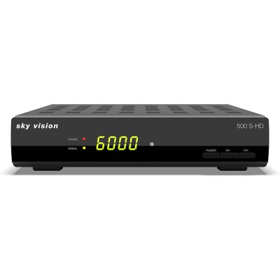 Sky Vision 500 S-HD (HDTV Satellitenreceiver, HDTV, lernbare Fernbedienung, Full HD, Scart, USB, Unicable)