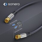 sonero® Premium Sat Antennenkabel / Koaxialkabel, 3,00m, schwarz