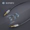 sonero® Premium Audiokabel 3.5mm Klinke, 5,00m, vergoldete Kontakte, schwarz