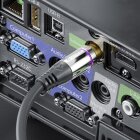 sonero® Premium Cinch Audiokabel, 1x Cinch Stecker auf 2x Cinch Stecker 3,00m, vergoldete Kontakte, schwarz