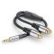 sonero® Premium Audio Adapter, 0,20m, 3,5mm Klinke Stecker auf 2x Cinch Buchse, schwarz