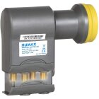 Humax Gold Quattro LNB, digitales Satelliten universal LNB für Multischalterbetrieb inkl. LTE-Filter, Wetterschutzgehäuse und F-Steckern für besten Satempfang in HD, Full HD, UHD, 4K und 8K