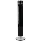 NHC Oszillierender Turmventilator - Säulenventilator sehr leise, Luftstrom verstellbar 112 bis 128 cm, 12 Geschwindigkeitsstufen inkl. Fernbedienung, LED-Anzeige, energieeffizienter Ventilator 25 W