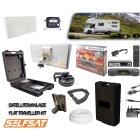 Selfsat TK30D Traveller Kit Satelliten-Flach-Antenne Komplett-Set inkl. Sat-Receiver HD200 und Kabel-Set