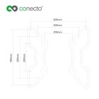 conecto® - Universeller VESA Vergrößerer für TV & Monitor Wandhalterungen (von 200x200 auf 300x200 bis 400x400) schwarz, B-Ware wie NEU