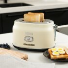 Westinghouse WKTT857WH Retro Serie Zwei-Schlitz Toaster weiß