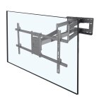myWall H 27-2 XL TV Wandhalter für Flachbildschirme 42-80 Zoll (107-203cm), bis 50Kg, vollbeweglich,Wandabstand bis 91cm, auch für Curved Bildschirme geeignet, schwarz