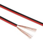 conecto 50m Lautsprecherkabel Lautsprecher Boxen Kabel 2x0,75mm² CCA rot/schwarz
