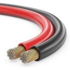 conecto 100m Lautsprecherkabel Lautsprecher Boxen Kabel 2x2,5mm² CCA rot/schwarz