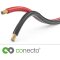 conecto 100m Lautsprecherkabel Lautsprecher Boxen Kabel 2x4,0mm² CCA rot/schwarz
