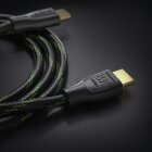 conecto Premium Zertifiziertes 8K Ultra High Speed HDMI Kabel mit Ethernet, Nylongeflecht, vergoldete Anschlüsse (8K UltraHD, 4K 3D mit 50Hz/60Hz, 48Gbps Full Bandwith, Dynamic HDR), 0,50m