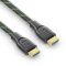 conecto Premium Zertifiziertes 8K Ultra High Speed HDMI Kabel mit Ethernet, Nylongeflecht, vergoldete Anschlüsse (8K UltraHD, 4K 3D mit 50Hz/60Hz, 48Gbps Full Bandwith, Dynamic HDR), 0,50m