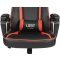 L33T Extreme Gaming Stuhl HQ Bürostuhl Ergonomischer Chefsessel E-Sport PC-Stuhl mit Nacken-, u. Lendenwirbelkissen, PU-Lederbezug, Hohe Rückenlehne, Verstellbarer Schreibtischstuhl E-Sports Gaming Chair, schwarz/rot