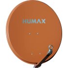 Humax Professional 75cm Alu Sat Antenne Satelliten-Schüssel Aluminium Sat-Spiegel ziegelrot