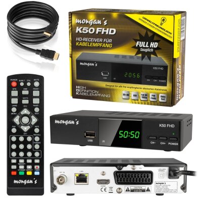morgan´s K50 Full HD DVB-C Kabel-Receiver digital für...