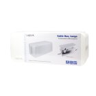 LogiLink KAB0063 - Kabelbox groß (407 x 157 x 133,5 mm), weiß