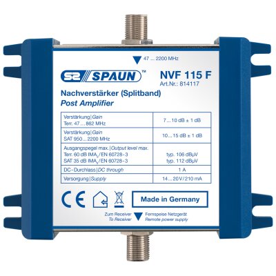 Spaun NVF 115 F Sat-IF-Amplifier/Inline-Amplifier Nachverstärker
