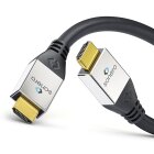 sonero® Premium High Speed HDMI Kabel mit Ethernet, 2,00m, UltraHD / 4K / 60Hz, 18Gbps, schwarz