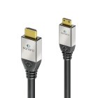 sonero® Premium High Speed Mini HDMI Kabel mit Ethernet, 1,00m, UltraHD / 4K / 60Hz, 18Gbps, schwarz