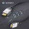 sonero® Premium High Speed Mini HDMI Kabel mit Ethernet, 2,00m, UltraHD / 4K / 60Hz, 18Gbps, schwarz
