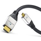 sonero® Premium High Speed Micro HDMI Kabel mit Ethernet, 1,00m, UltraHD / 4K / 60Hz, 18Gbps, schwarz