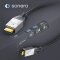 sonero® Premium High Speed Micro HDMI Kabel mit Ethernet, 2,00m, UltraHD / 4K / 60Hz, 18Gbps, schwarz
