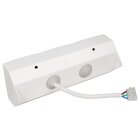 Steckdosenblock McPower Flair Aufbau, weiß, 2-fach Schutzkontakt + Schalter