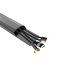 conecto Kabelkanal mit 3M Klebeband selbstklebend selbsthaftend zum Kleben oder Schrauben aus hochwertigem PVC (Länge 50cm, Breite 6cm, Höhe 2cm) schwarz