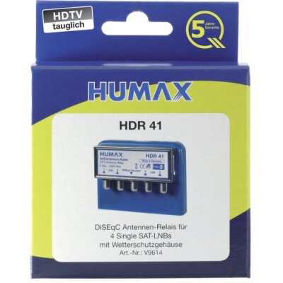 Humax HDR 4x1 WSG DiSEqC Relais im Wetterschutzgehäuse
