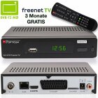 Opticum AX 570 Freenet TV Digitaler DVB-T2 Receiver DVB-T H.265 in Schwarz, B-Ware wie NEU
