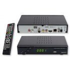 SET-ONE EasyOne 740 HD DVB-T2 Receiver inkl. 3 Monate gratis Freenet TV (Private Sender in HD), PVR Ready, 1080p, HDMI, LAN, Mediaplayer, HBBTV, USB 2.0, 12V tauglich, 2m HDMI Kabel, DVB-T2 Antenne