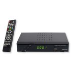 SET-ONE EasyOne 740 HD DVB-T2 Receiver inkl. 3 Monate gratis Freenet TV (Private Sender in HD), PVR Ready, Full-HD 1080p, HDMI, LAN, HBBTV, Mediaplayer, USB 2.0, 12V tauglich, 1,5m HDMI Kabel