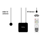 Vantage VT-96 DVB-T2 Receiver inkl. 3 Monate gratis Freenet TV (Private Sender in HD), IR-Sensor, PVR Ready, Full-HD, HDMI, USB 2.0, 12V Camping Adapter Kabel, 2m HDMI Kabel und DVB-T2 Antenne