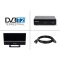 Vantage VT-92 DVB-T/T2 Reciever, empfang aller freien SD und HD DVB-T2 Sender, Digital, Full-HD 1080p, HDMI, SCART, Mediaplayer, USB 2.0, 2m HDMI Kabel, aktive DVB-T2 Zimmerantenne