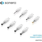 Sonero Universal Netzteil, einstellbare Spannung 3V-12V, mit 8 Adaptern, max. 600mA, weiß, X-PS016