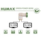 Humax Green Power Twin-LNB, Stromspar-LNB, Satelliten universal LNB, LTE-Filter, 2 Teilnehmer